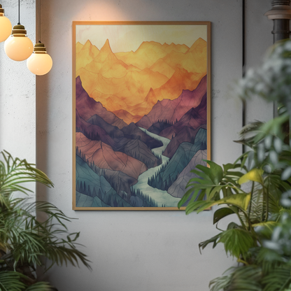 Framed Print: DEEP WATERS