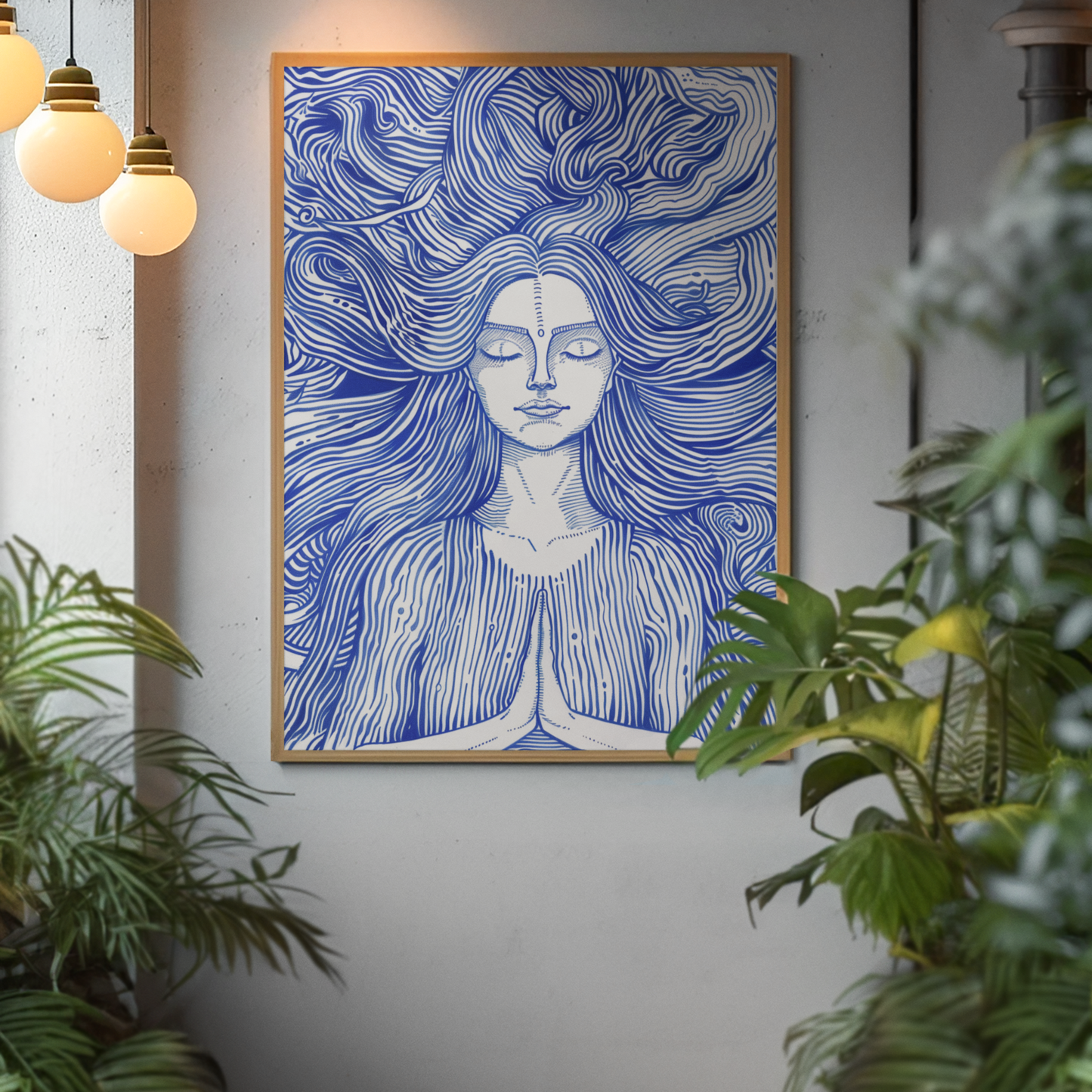 Framed Print: HAIRY ZEN