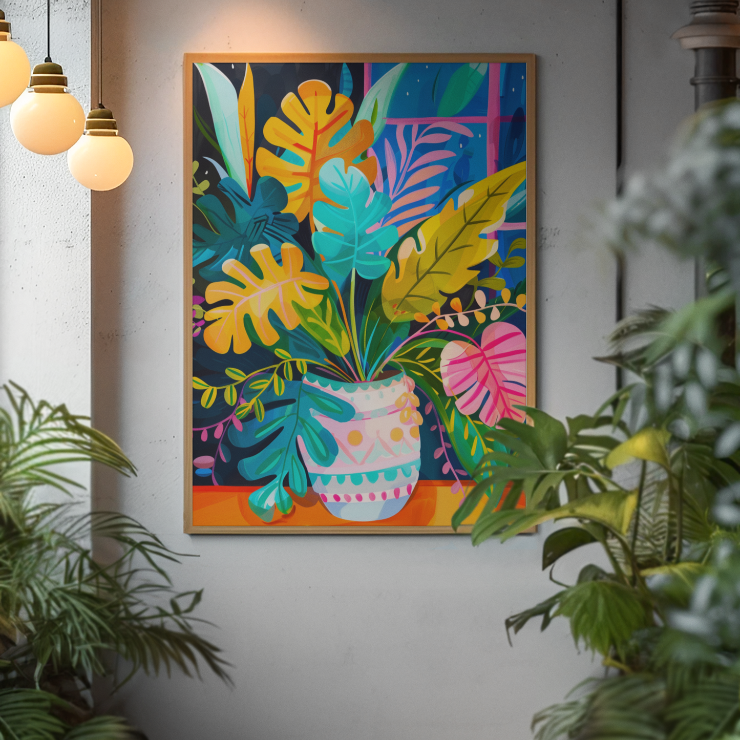 Framed Print: CHEEEESE PLANT