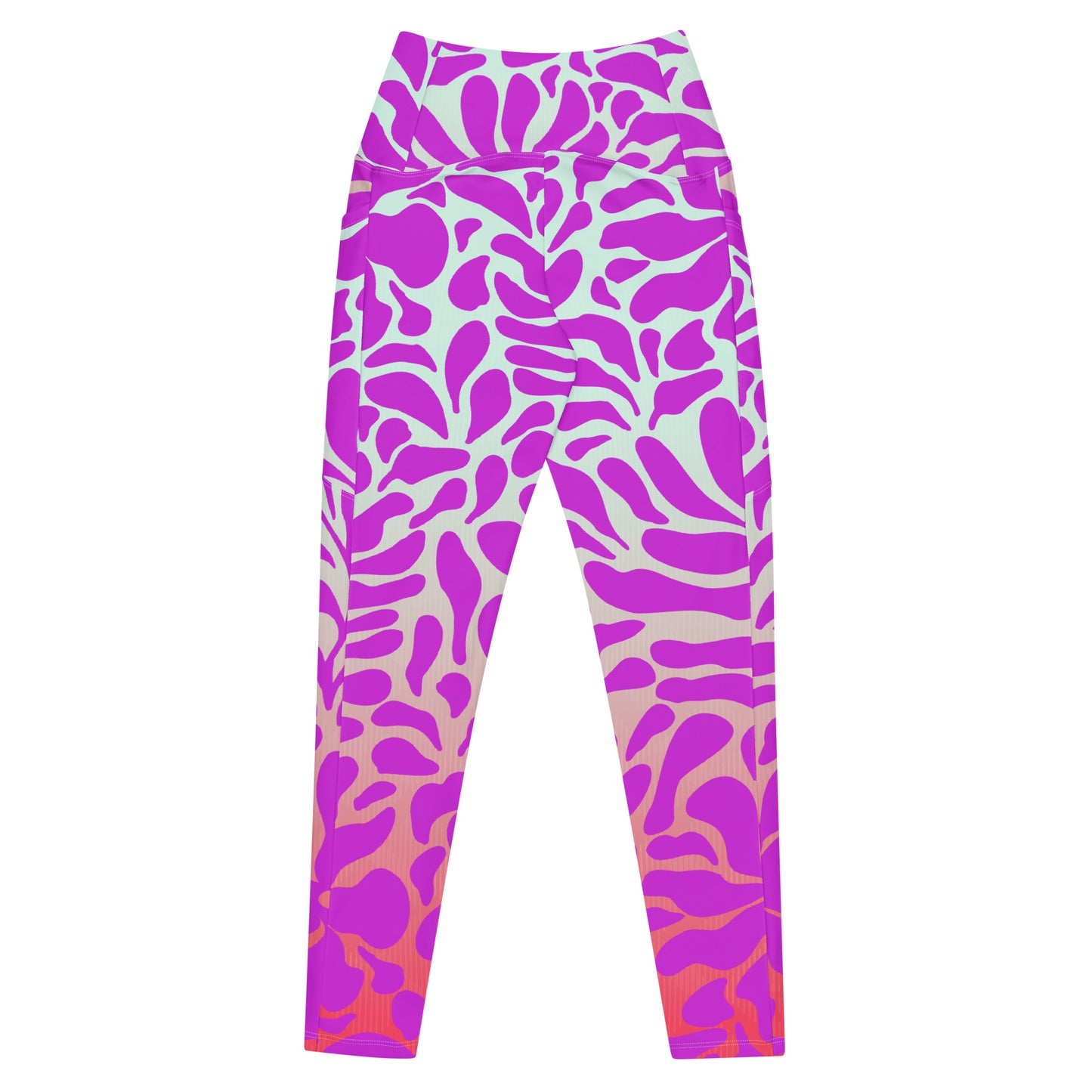 BOHO CERISE LEAF LEGGINGS