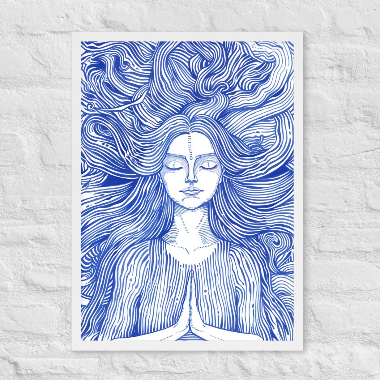 Framed Print: HAIRY ZEN